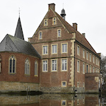 Burg Hülshoff bei Münster, Geburtsort der großen deutschen Poetin Annette Droste-Hülshoff (1797-1848). Foto: epd/F
