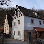 Fuchsmühle im Taubertal, die aktuell als Pension genutzt wird. Foto: Borée