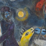 Marc Chagall: Engelssturz (Detail) aus der Kunsthalle Schirn, Leihgabe aus Basel