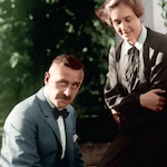 Thomas Mann mit Tochter Erika (Ausschnitt). Foto: akg
