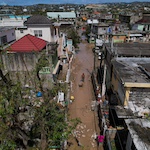 Überschwemmung in Haiti nach dem letzten Hurrikan